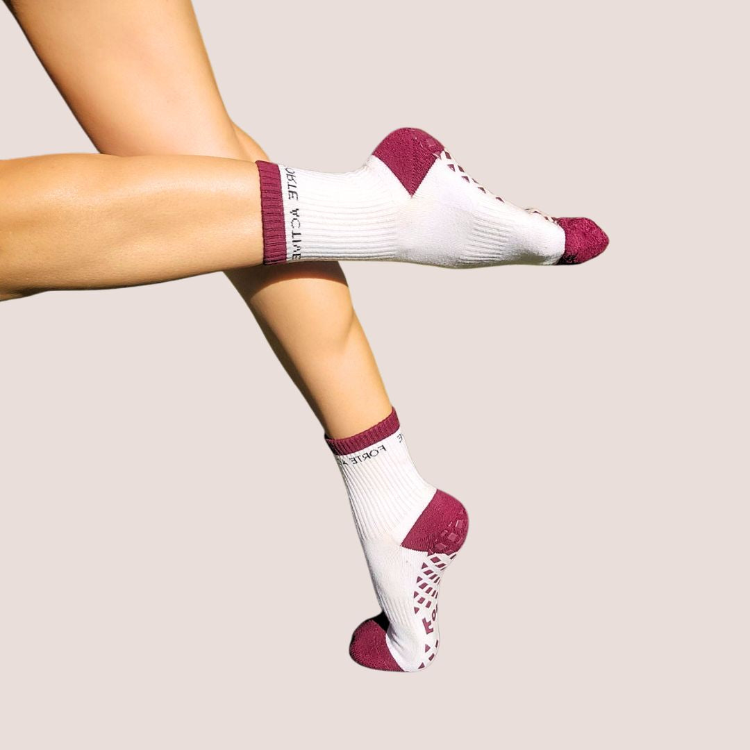 Branded Plum Sock
