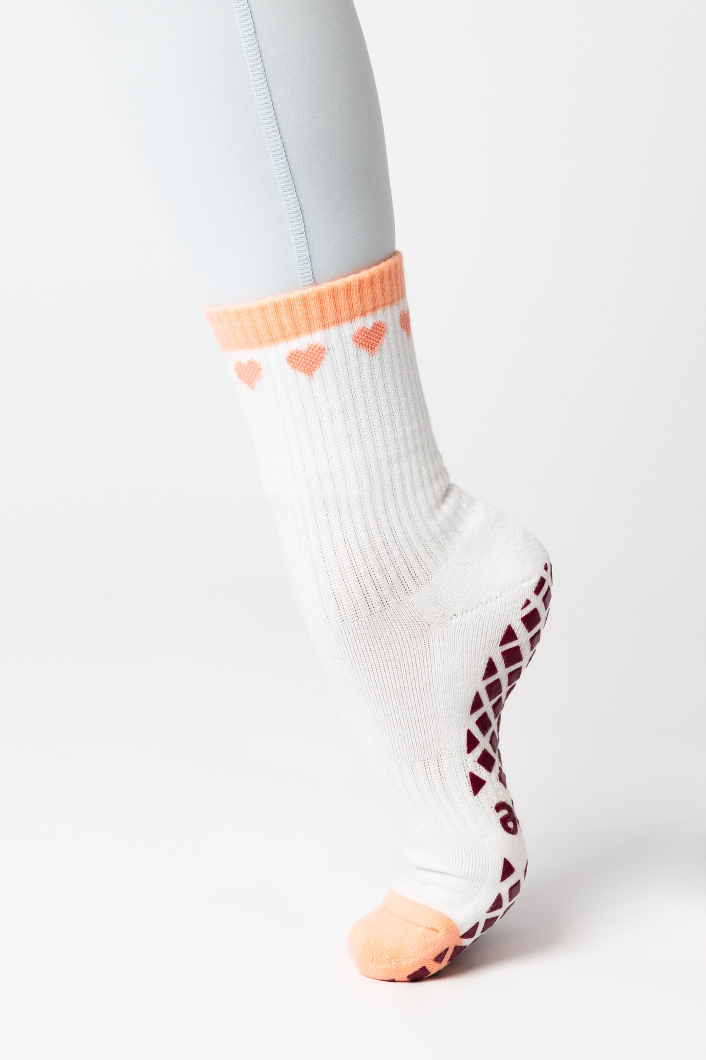 Chain of Hearts Grip Sock