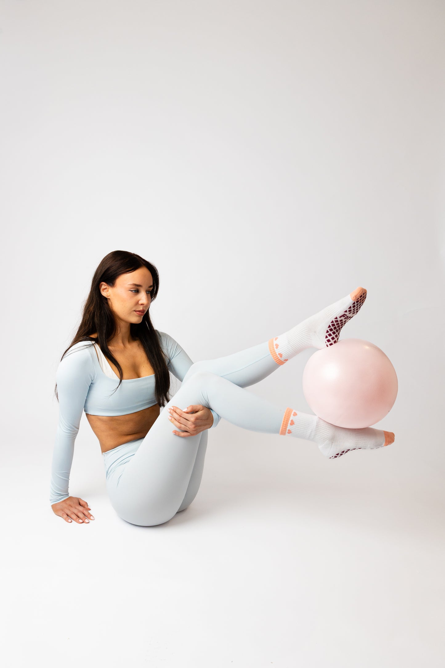 Chain of Hearts Grip Sock