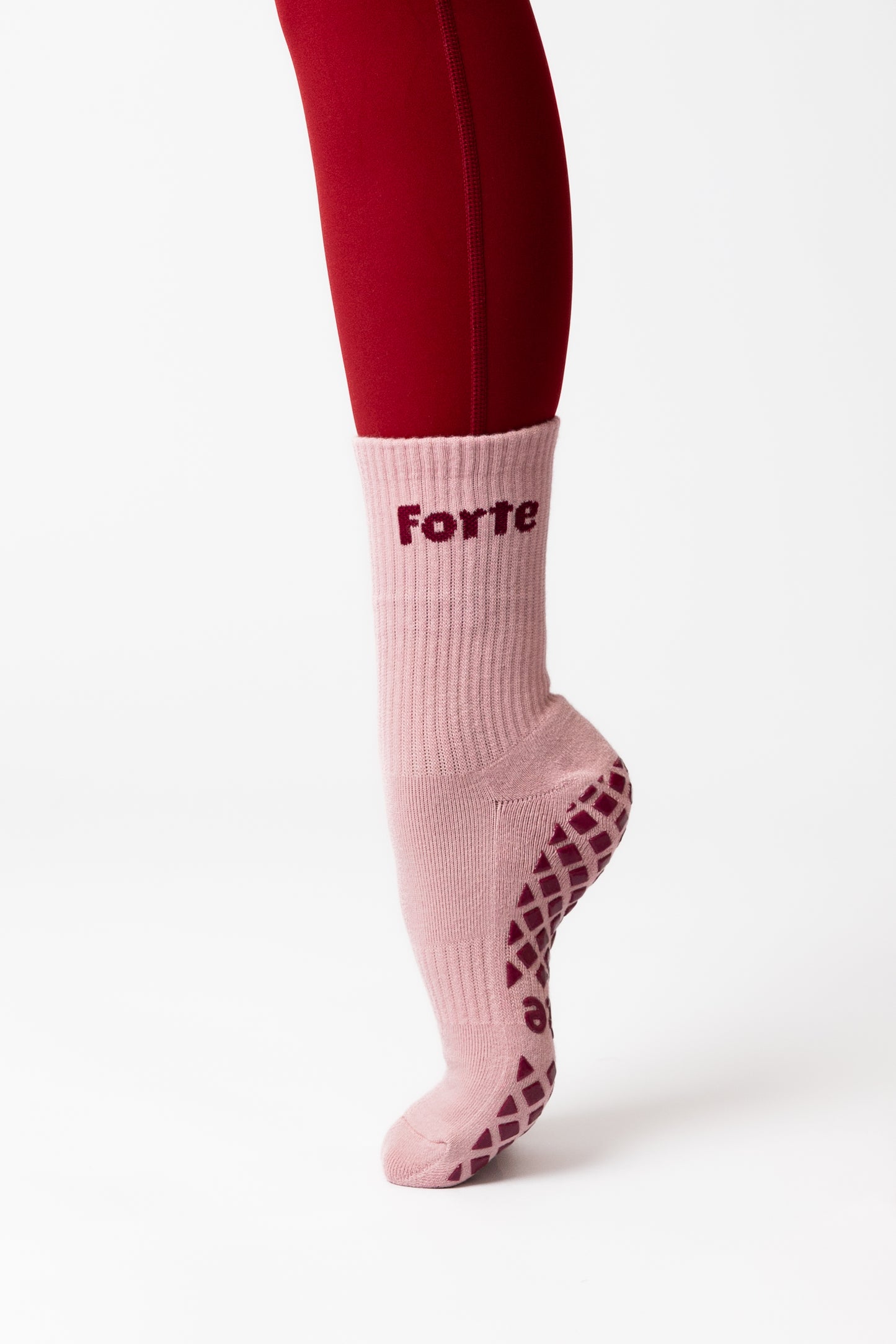 Dusty Rose Grip Sock