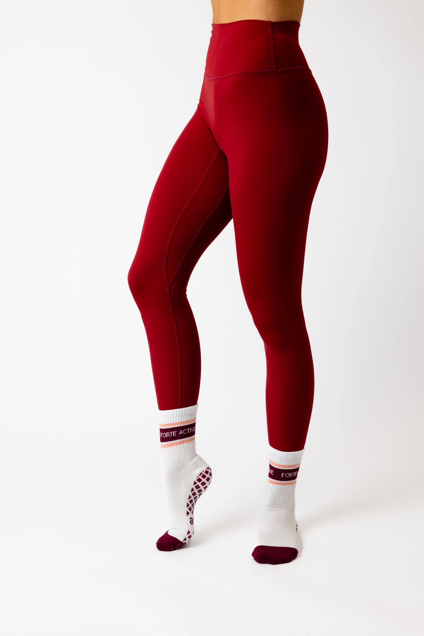 Berry Stripe Grip Sock