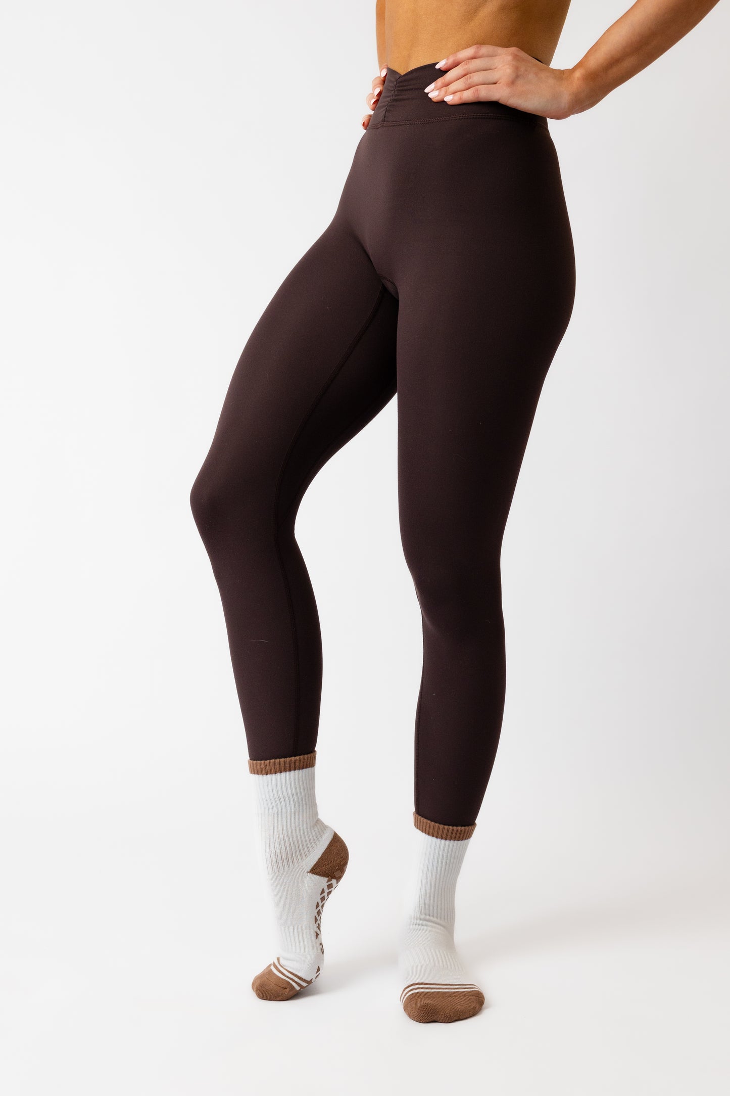 Mocha Splash Grip Sock