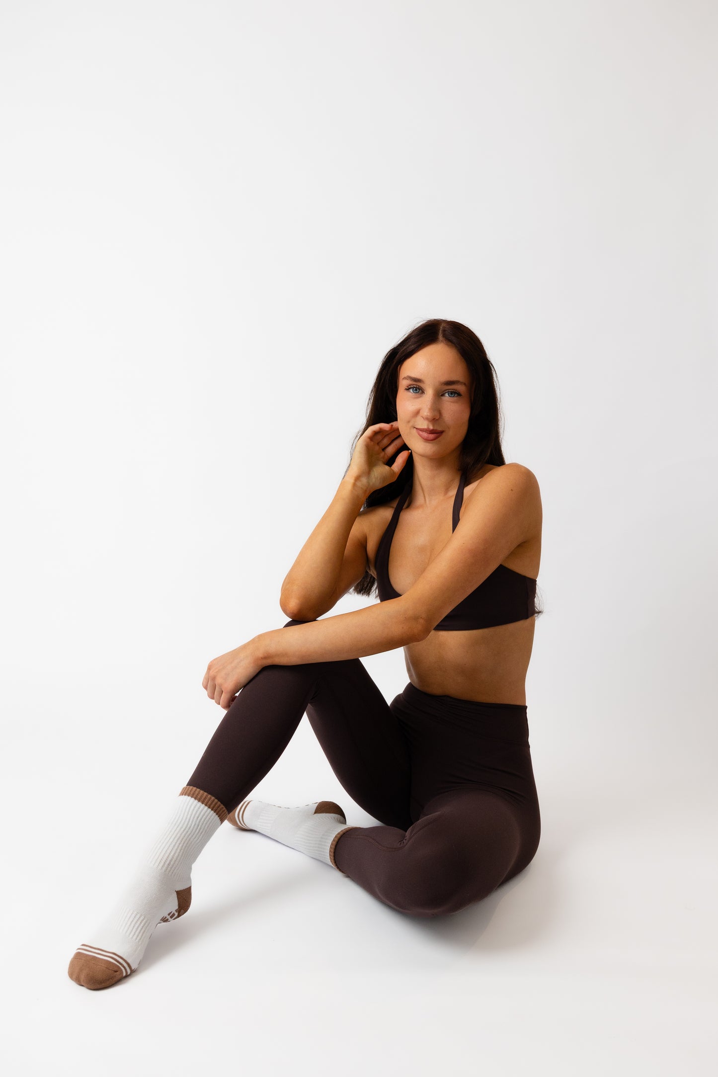 Mocha Splash Grip Sock