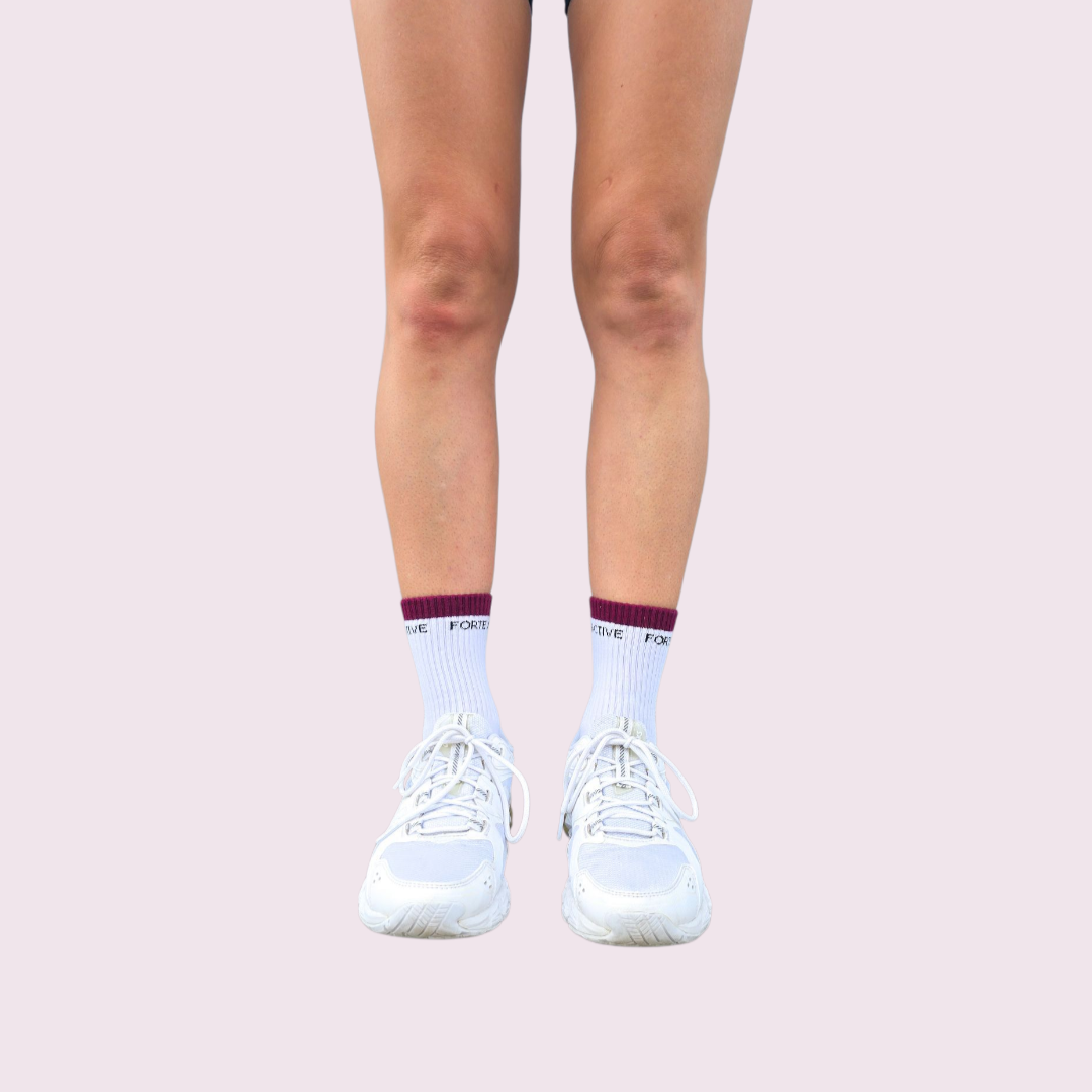 Branded Plum Sock